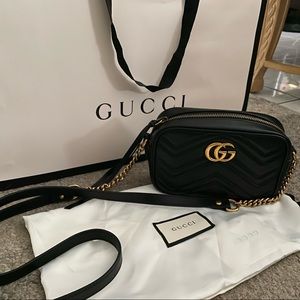 Authentic Gucci Small Marmont Crossbody